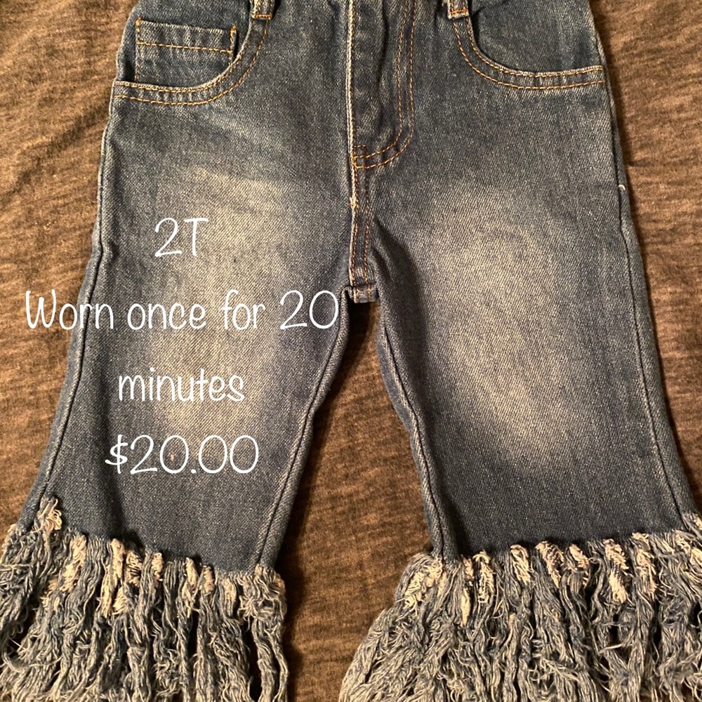 2T fringe jeans EXCELLENT CONDITION